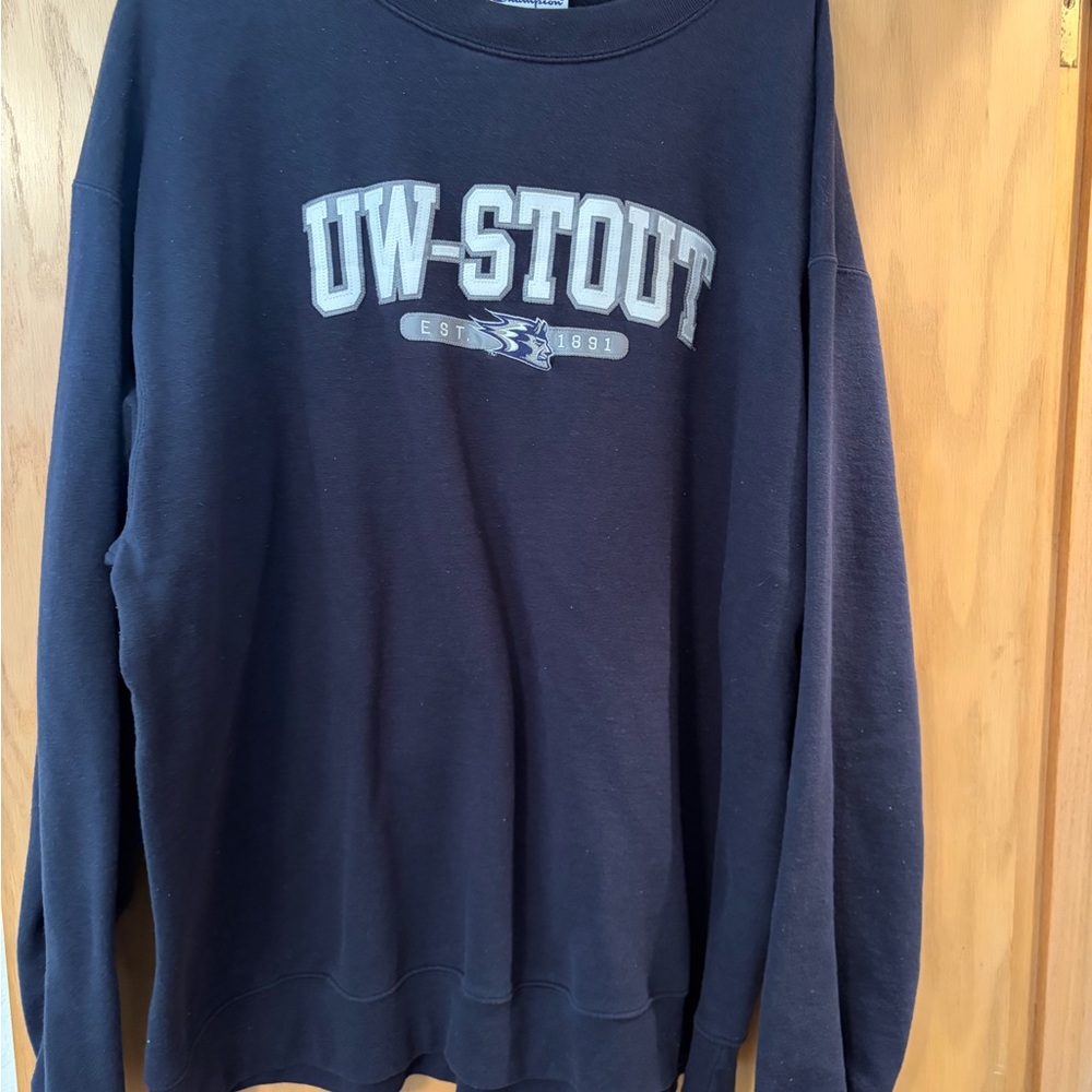 Champion Navy Blue Crewneck Sweater